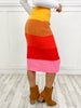 My Girl Hi-Waisted Midi Rainbow Sweater Skirt