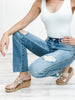 Judy Blue Riley High Waist Rigid Magic Distressed Straight Denim Jeans