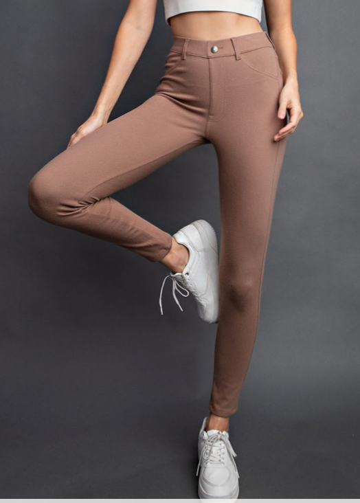 Cute and Comfort Cotton Stretch Twill Pants - B